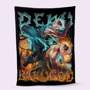 Fleece Blanket-DekuBaku deku dynamight fleece blanket my hero academia anime