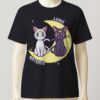 Luna and Artemis t-shirt-black Luna and Artemis t-shirt all-over print unisex soft-touch tee