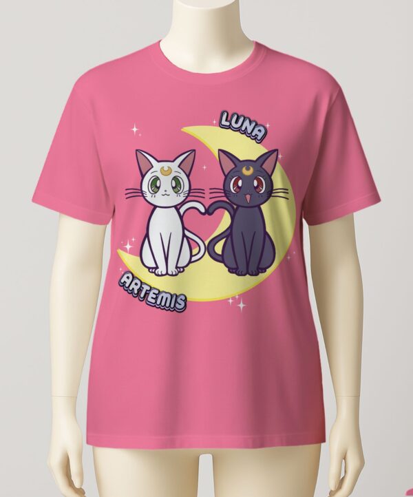Luna and Artemis t-shirt-peony Luna and Artemis t-shirt all-over print unisex soft-touch tee