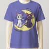 Luna and Artemis t-shirt-violet Luna and Artemis t-shirt all-over print unisex soft-touch tee