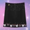 Lunaartkneeskirt2 Luna and Artemis Skirt – High-Waisted Knee Length Print Skirt | S to 7XL