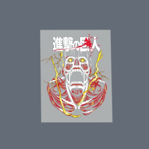 Attack on Titan Mix DTF Transfer Sheet A5 | Anime Iron On Heat Press Fabric