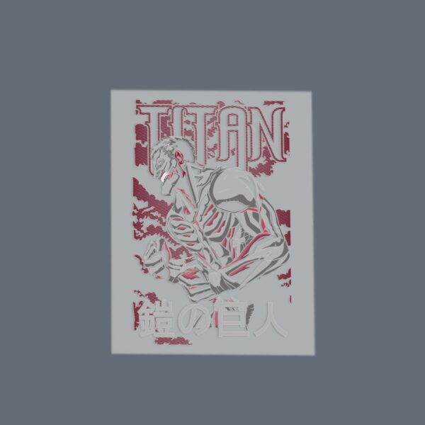 Attack on Titan Mix DTF Transfer Sheet A5 | Anime Iron On Heat Press Fabric