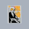 Bleach anime mix DTF transfer sheet A5 featuring Ichigo Kurosaki Ulquiorra and Grimmjow in bold graphic style