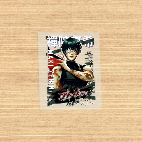 Jujutsu Kaisen DTF transfer sheet A5 -zenin maki