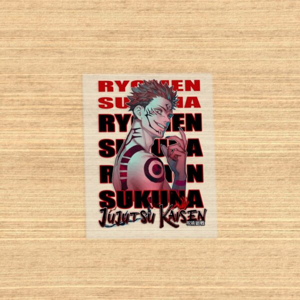 Jujutsu Kaisen DTF transfer sheet A5 -ryomen sukuna