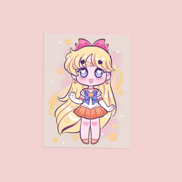 Sailor Moon Chibi Design DTF Transfer Sheet A5 | Kawaii Anime Heat Press Iron On
