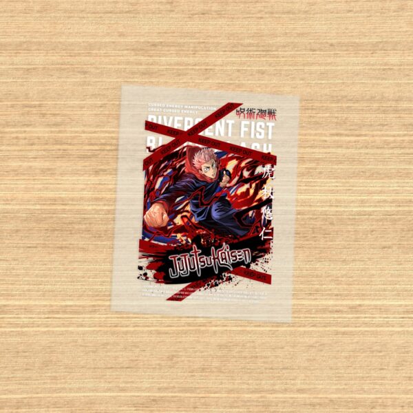 Jujutsu Kaisen DTF transfer sheet A5 -itadori yuji