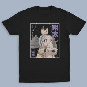 Eraserhead Aizawa Shota t-shirt in black with My Hero Academia character print, unisex classic fit