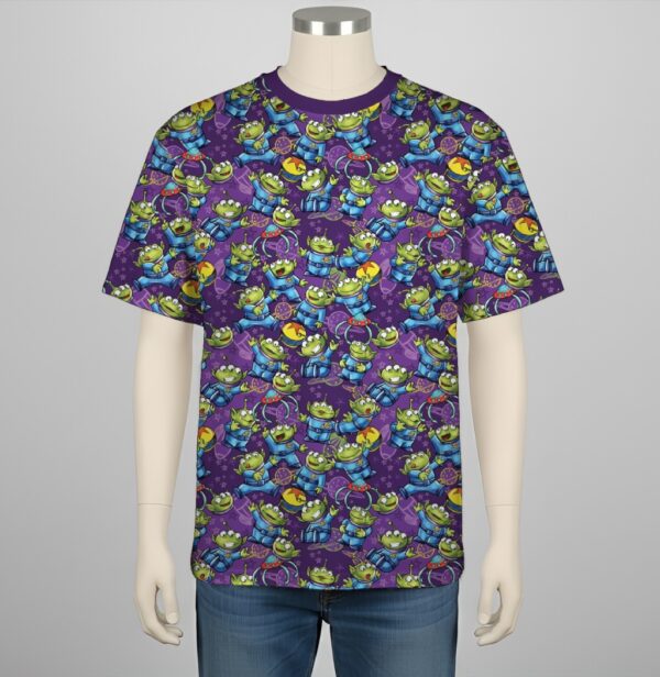 Toy Story Little Green Men pattern t-shirt XS to 7XL inclusive sizing