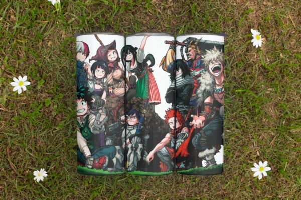 My Hero Academia Tumbler 20oz | Skinny Stainless Steel with Straw | Multiple Designs