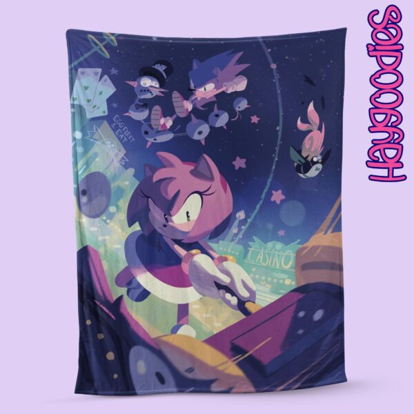 Sonic and Friends Super Soft Fleece Blanket-Various Sizes and Designs