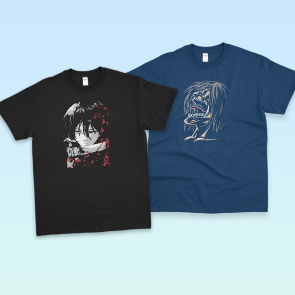 Attack on Titan Mix DTF Transfer Sheet A5 | Anime Iron On Heat Press Fabric