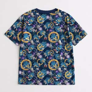 Sonic the Hedgehog t-shirt all-over pattern unisex tee