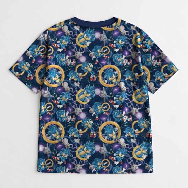 Sonic the Hedgehog t-shirt all-over pattern unisex tee