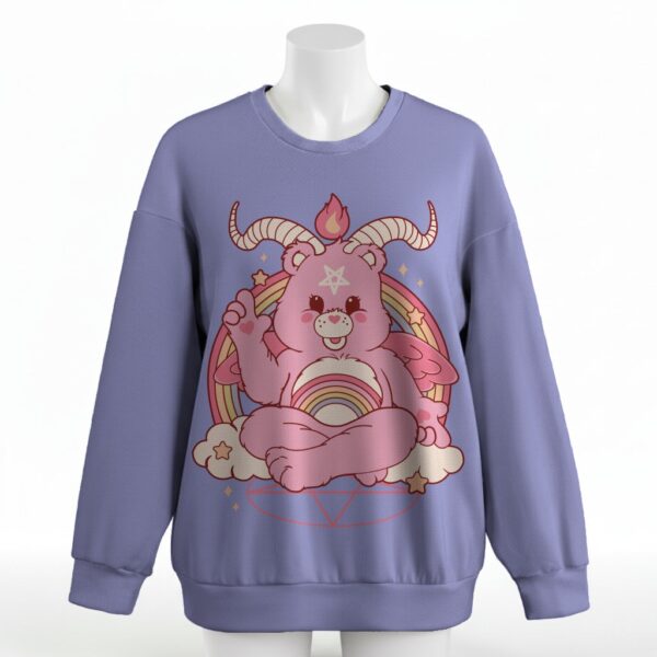 Care Bear Baphomet Sweatshirt – Pastel Goth Unisex S–6XL | Various Colours