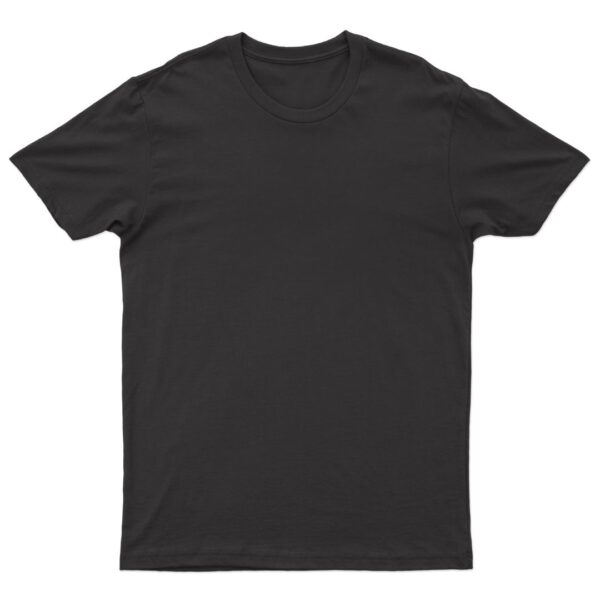 black-tee customizable black t shirt unisex cotton front print