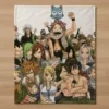 blanket-fairytail fairy tail fleece blanket soft throw anime design