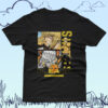 Bleach anime t-shirt in black with Soul Reaper character graphic print, unisex classic fit