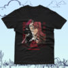 Bleach anime t-shirt in black with Soul Reaper character graphic print, unisex classic fit