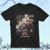 Bleach anime t-shirt in black with Soul Reaper character graphic print, unisex classic fit
