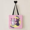 Luna and Artemis Sailor Moon shopping tote bag 12.60 x 12.28 inch