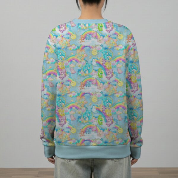 care bears oversized sweatshirt pastel rainbow pattern