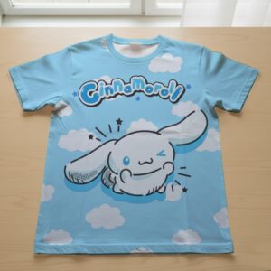 Cinnamoroll t-shirt kawaii Sanrio unisex tee sky blue
