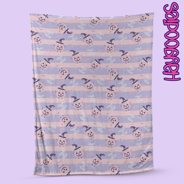 Halloween Cuties Pattern Soft Fleece Blanket-Various Sizes and Designs