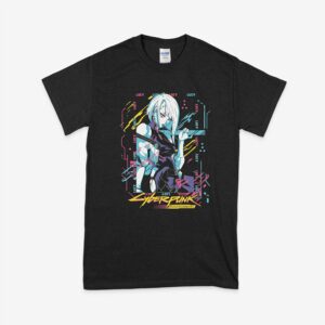 lucy cyberpunk black unisex t-shirt
