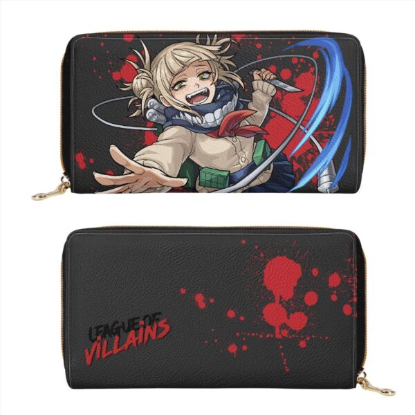Himiko Toga wallet My Hero Academia PU leather zip around purse two versions