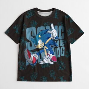 sonic the hedgehog kids t-shirt design