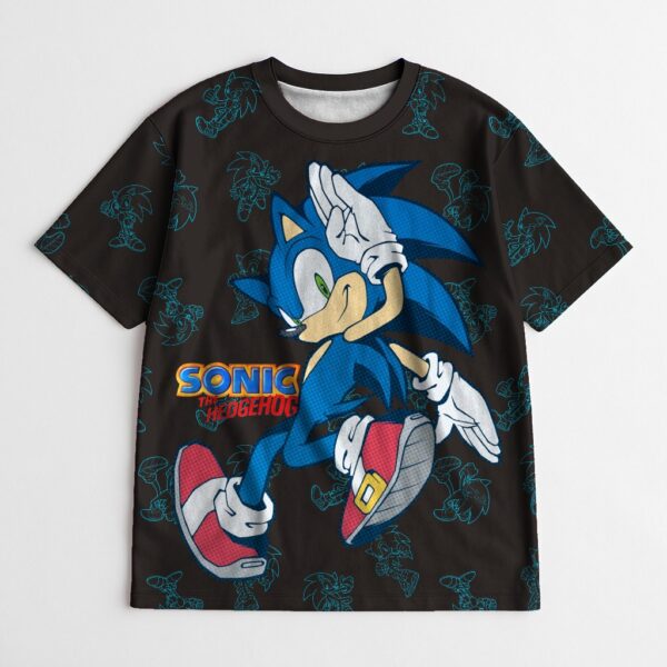 sonic the hedgehog kids t-shirt design