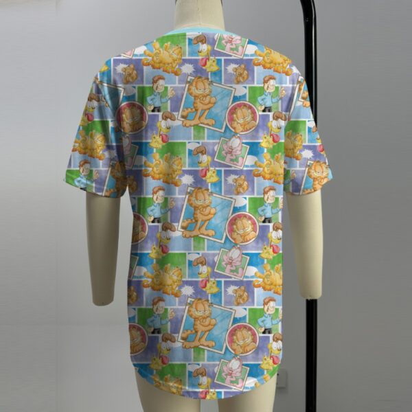 Garfield t-shirt all-over pattern unisex tee Garfield Odie Jon Arlene