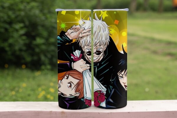 Jujutsu Kaisen 20oz Skinny Tumbler – Stainless Steel Straw Cup-Various Designs