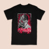 Berserk t-shirt in black with dark fantasy anime character graphic print, unisex classic fit