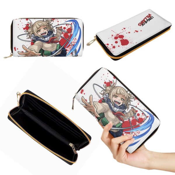 Himiko Toga wallet My Hero Academia PU leather zip around purse two versions
