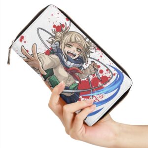 Himiko Toga wallet My Hero Academia PU leather zip around purse two versions