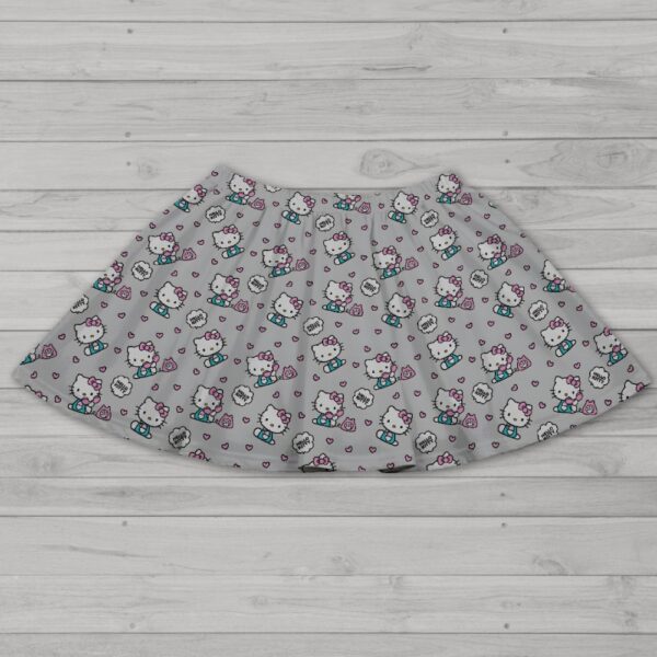 Hello Kitty Pattern Skater Skirt with Pockets – S to 6XL