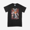 Bleach anime t-shirt in black with Soul Reaper character graphic print, unisex classic fit