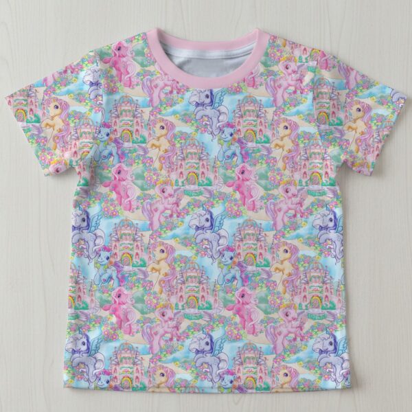 My Little Pony Pattern Kids Unisex T-Shirt - Toddler 2T to XL