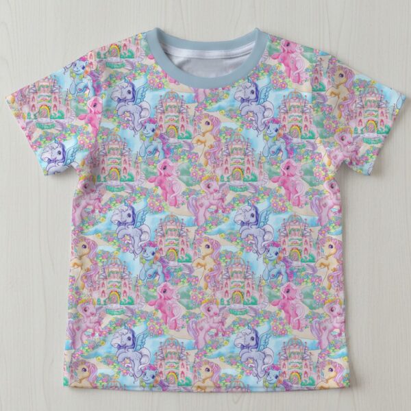 My Little Pony Pattern Kids Unisex T-Shirt - Toddler 2T to XL