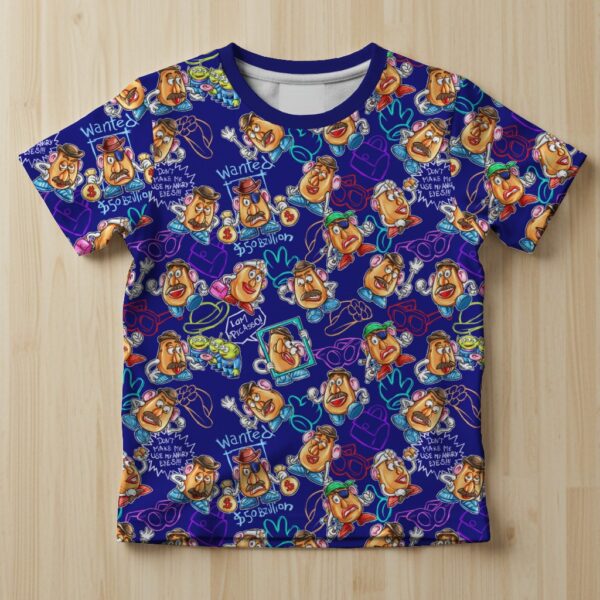 mr potato head kids t shirt pattern