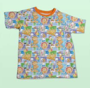 garfield kids t shirt pattern