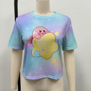 kirby-cropped-tshirt-fr Kirby riding star crop top pastel S to 5XL