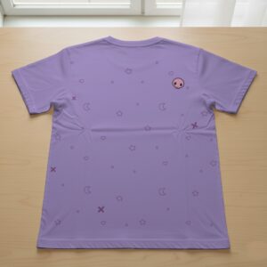 Kuromi t-shirt kawaii Sanrio large centre graphic purple background