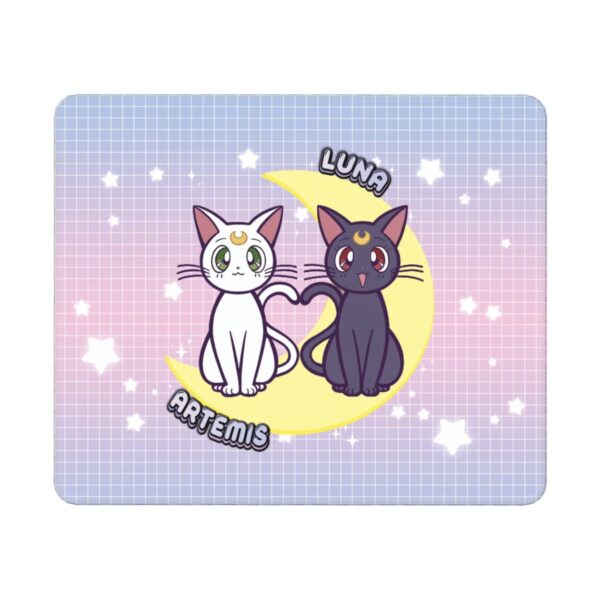 Luna and Artemis mousepad Sailor Moon anime non-slip desk mat