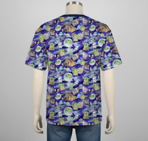 Mandalorian pattern t-shirt Grogu Stormtroopers XS to 7XL
