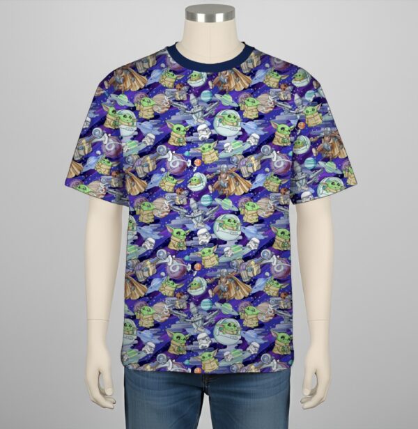 Mandalorian pattern t-shirt Grogu Stormtroopers XS to 7XL
