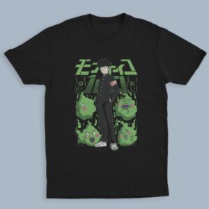 mob1 Mob Psycho Shigeo Kageyama unisex black anime t-shirt